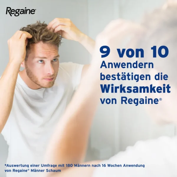 REGAINE Männer Schaum 50 mg/g bei anlagebedingtem Haarausfall